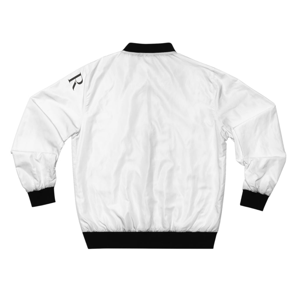White Bomber Jacket - Black, HR