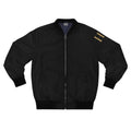 Black Bomber Jacket, Gold HR