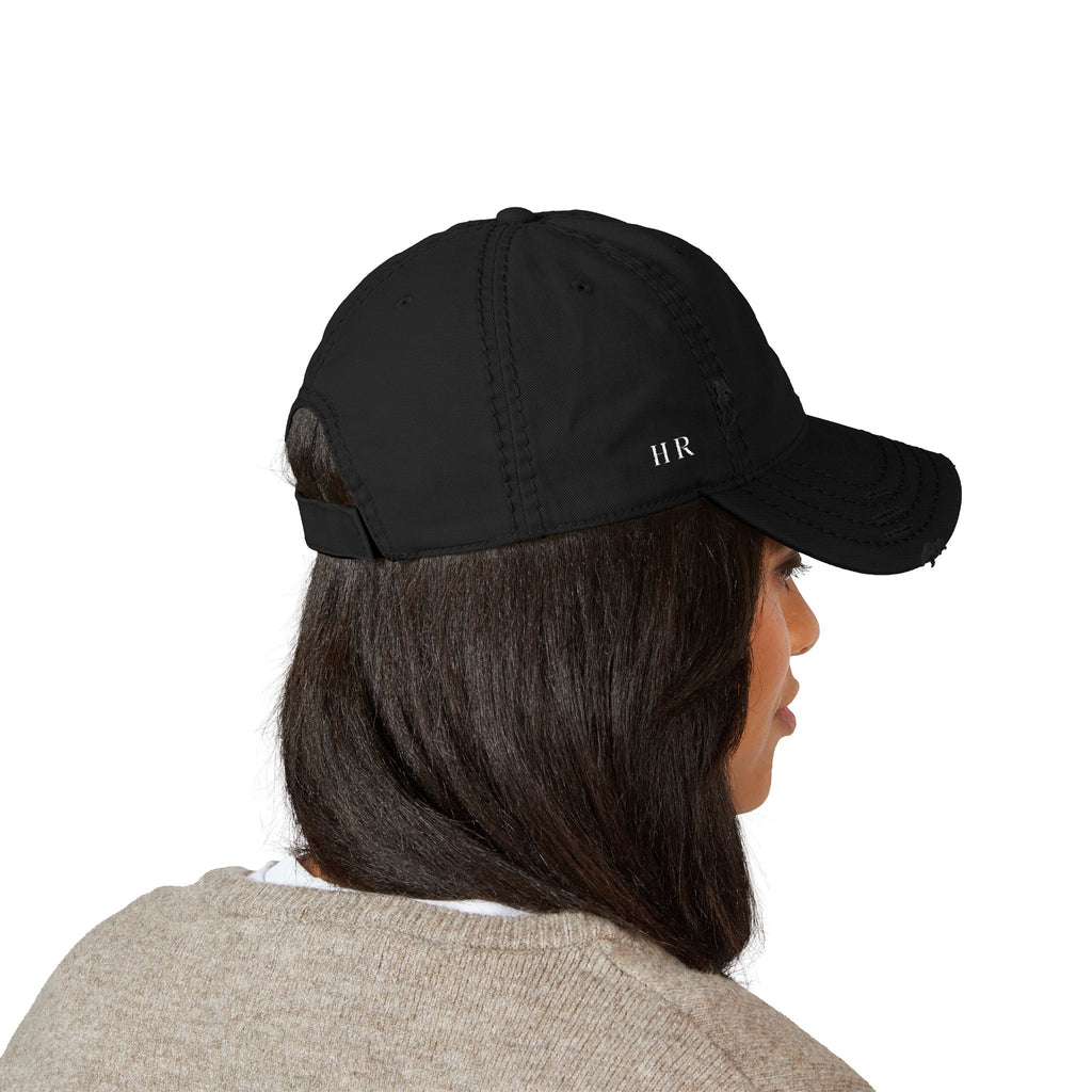 Distressed HR Monogram Hat