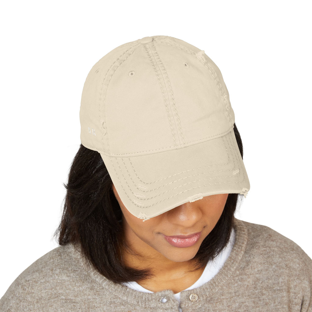 Distressed HR Monogram Hat