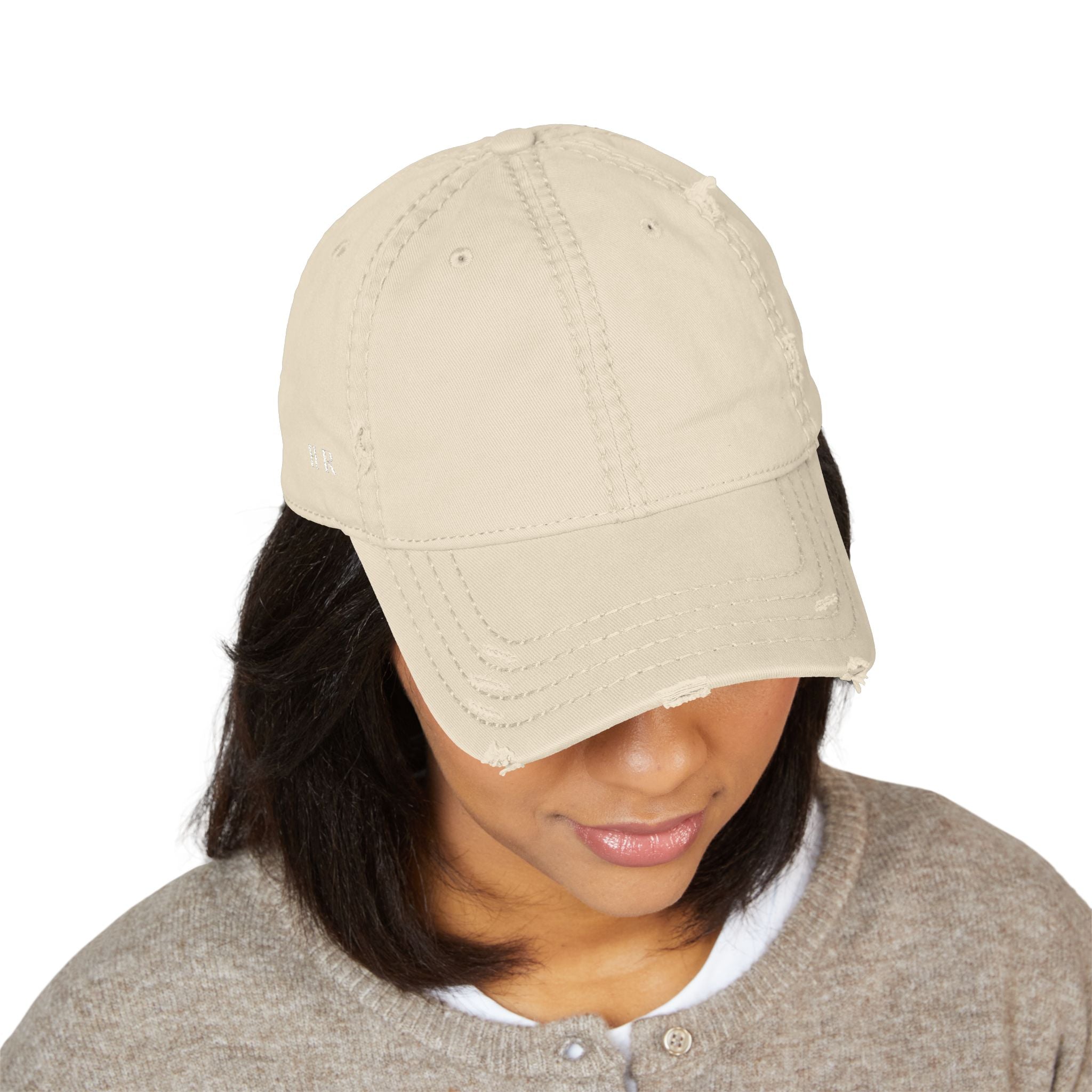Distressed HR Monogram Hat