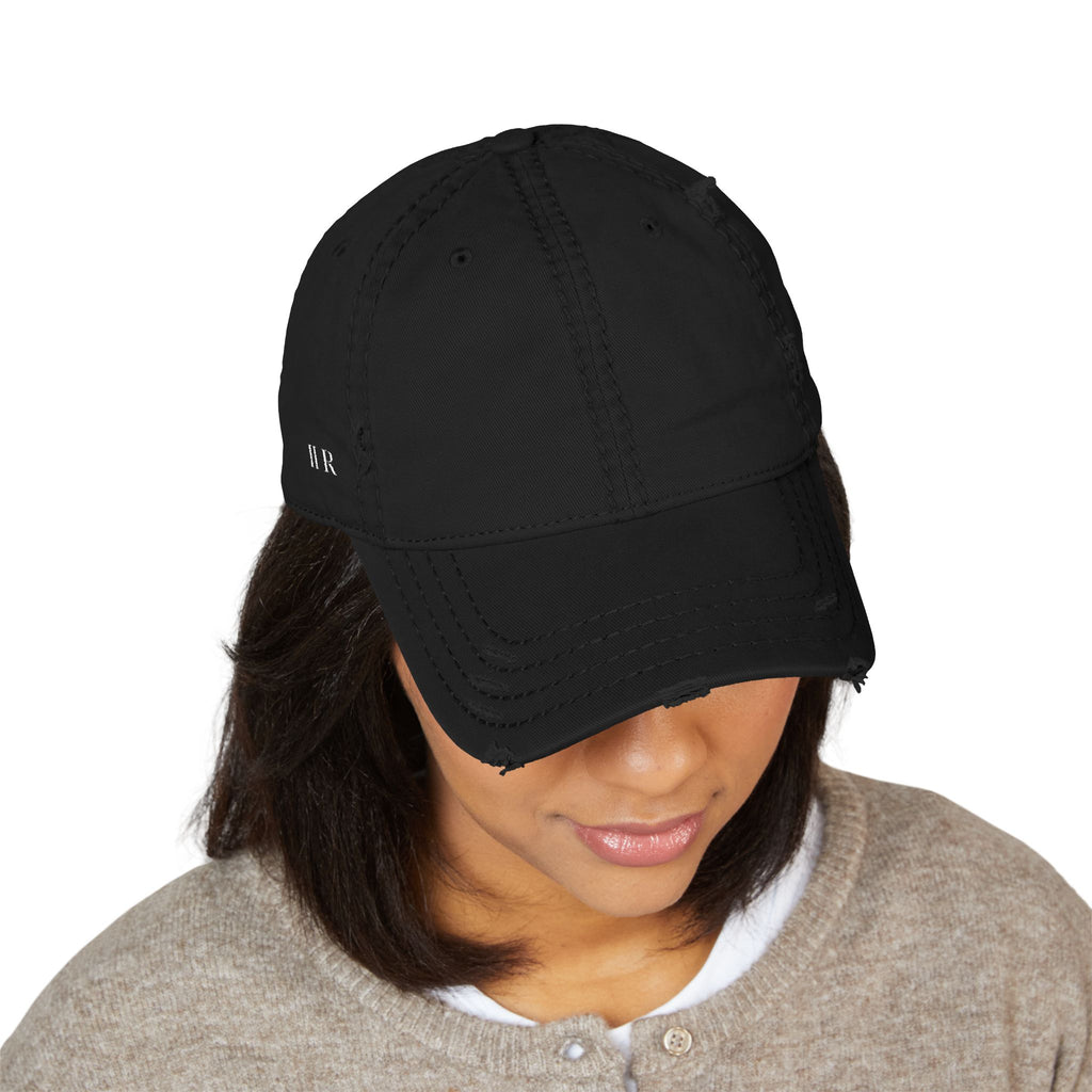 Distressed HR Monogram Hat